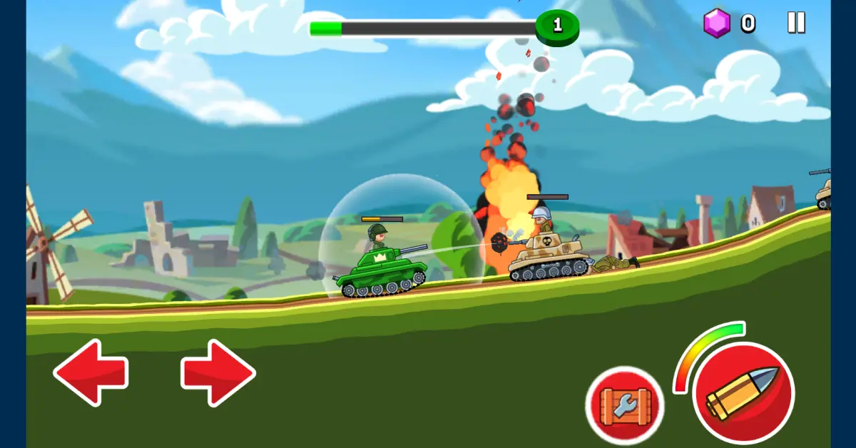 Hills Of Steel Gameplay