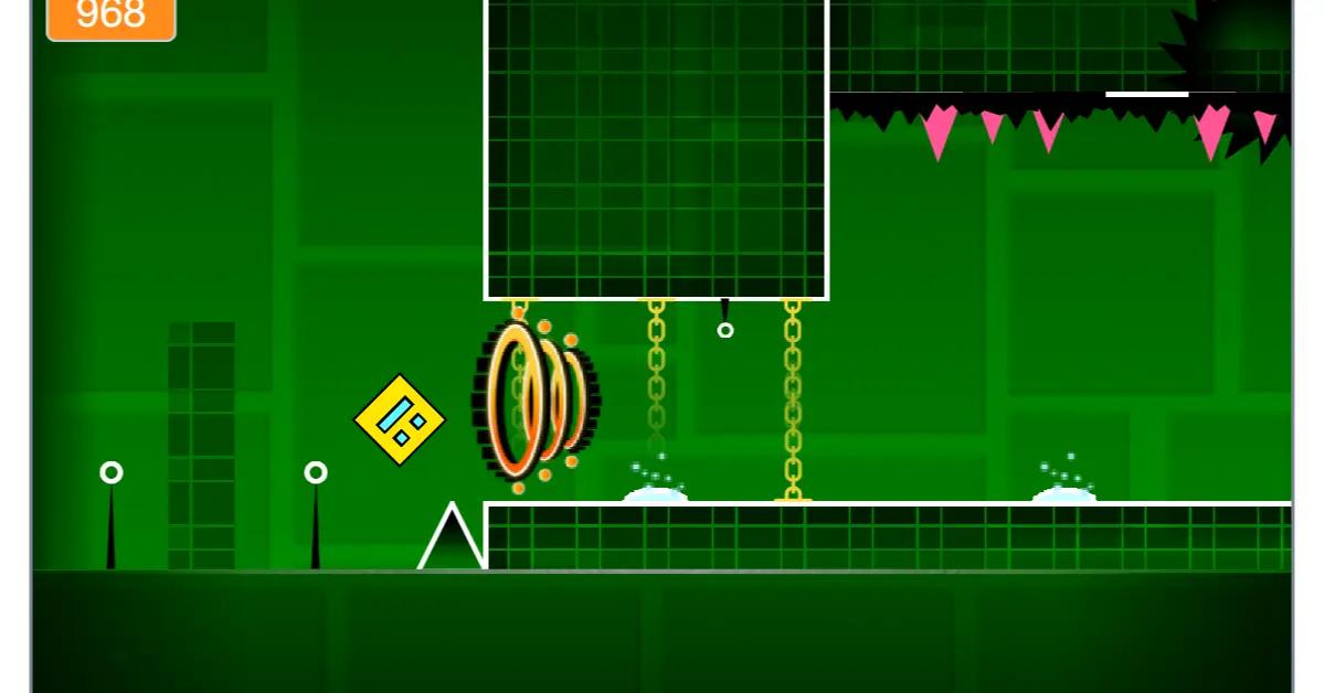 Geometry Dash Demon Forest Gameplay
