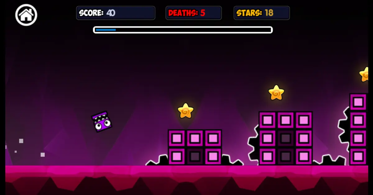 Geometry Dash Hardcore Gameplay