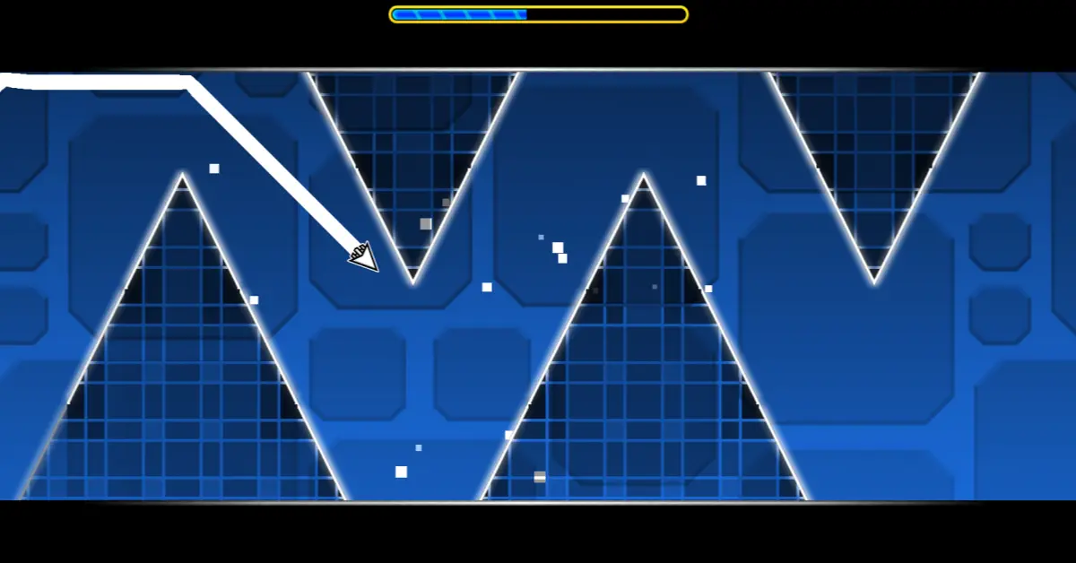 Geometry Dash Wave Challenge Gameplay
