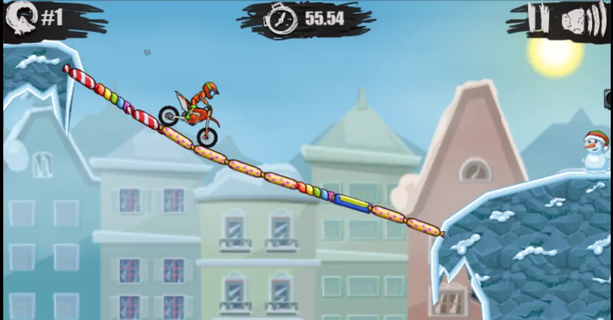 Moto X3M Winter Gameplay